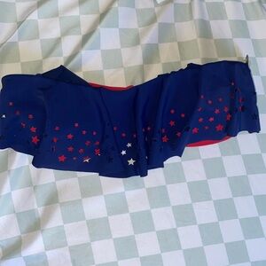 Swimsuit, top, red, white, and blue with stars
